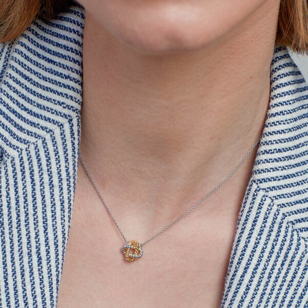 Marina Rope Knot Golden Necklace - Image 2