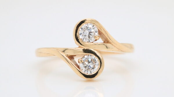 9ct Yellow Gold Lab-Grown Diamond Ring 0.52ct F/VS - Image 3