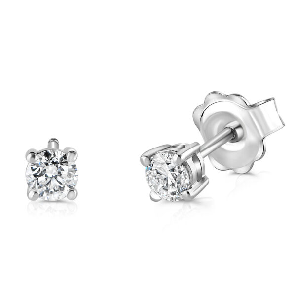 18ct White Gold Diamond Studs 1.40ct