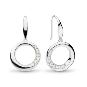Bevel Cirque Pavé Drop Earrings