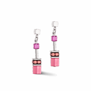 CDLGeoCUBE® Iconic earrings Viva Magenta